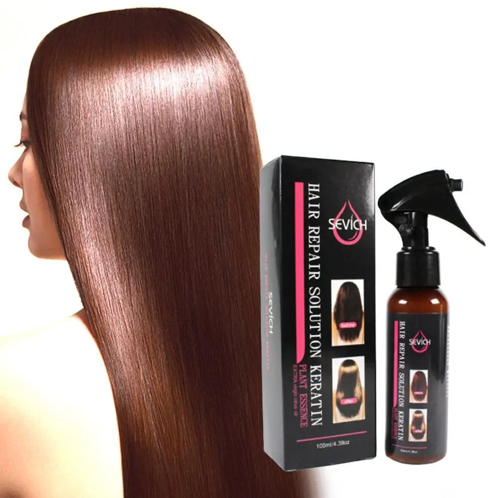 

100ml Hair Repair Spray Repairs Damage Restore Soft Hair For All Hair Types Keratin Hair Scalp Treatment for women