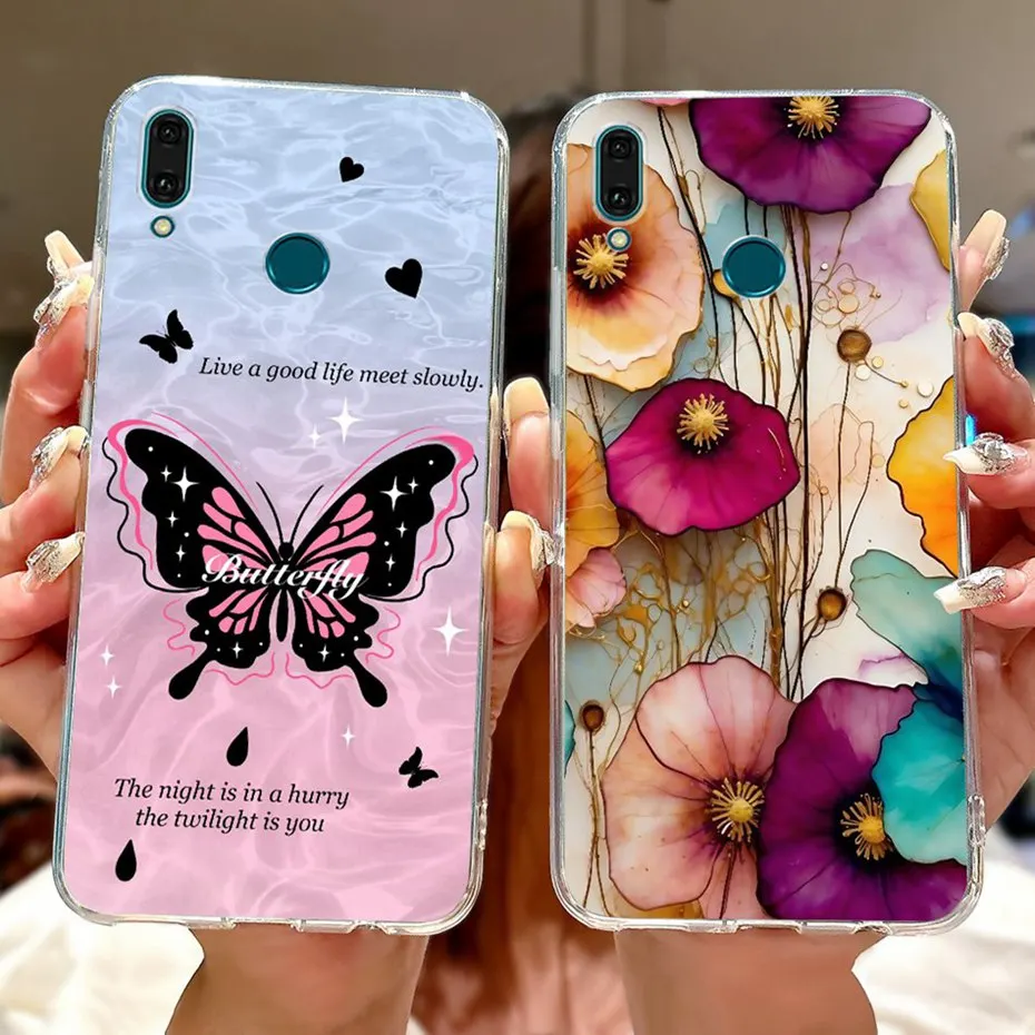 

Cute Painting Phone Case For Huawei Y9 2019 Y9Prime Soft Silicone TPU Back Cover For Huawei Y 9 Y9 Prime (2019) Cases Bumpers