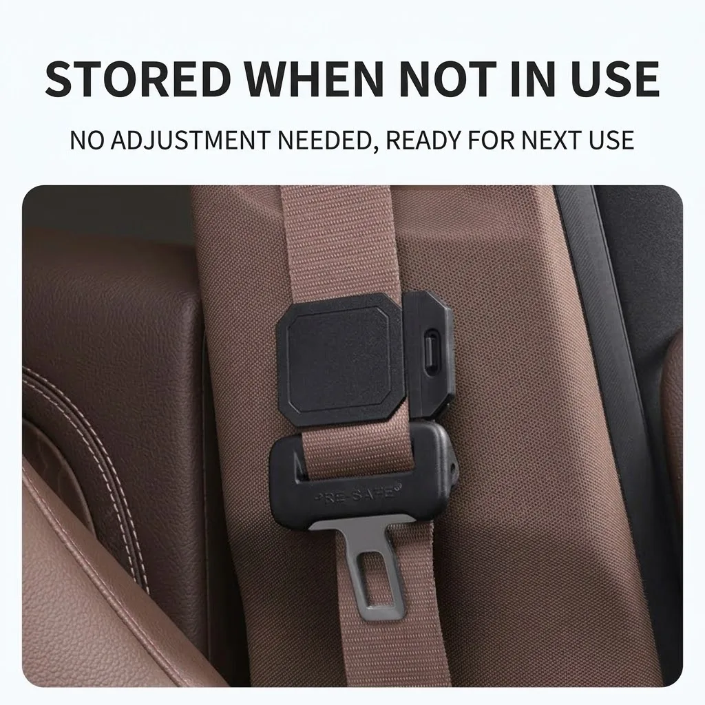 Car Seat Belt Clip Adjuster, Anti-Neck Rub Tensioner Stopper, ABS Seatbelt Locking Clamp for Adults