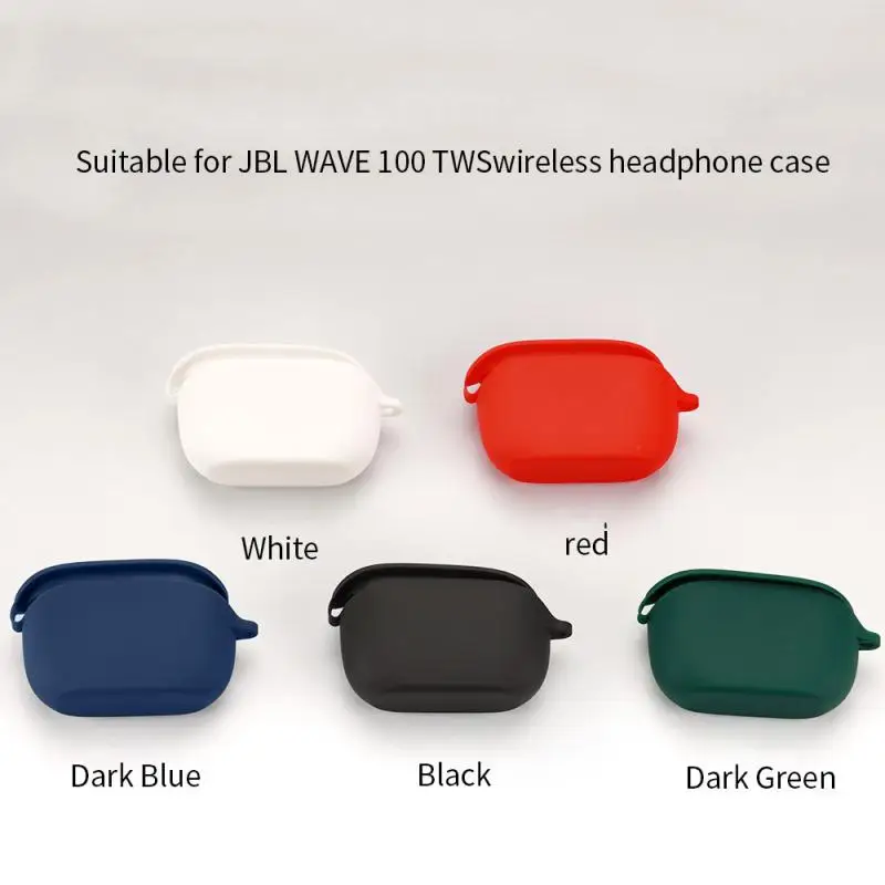 Silicone Case for Vibe 100 TWS - True Wireless in-Ear Headphones Protective Cover Silicone with Keychain for wave100 TWS