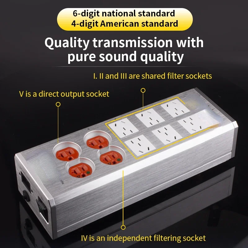 YYAUDIO HIFI power filter socket for CD player AMP speaker  computer HIFI music system