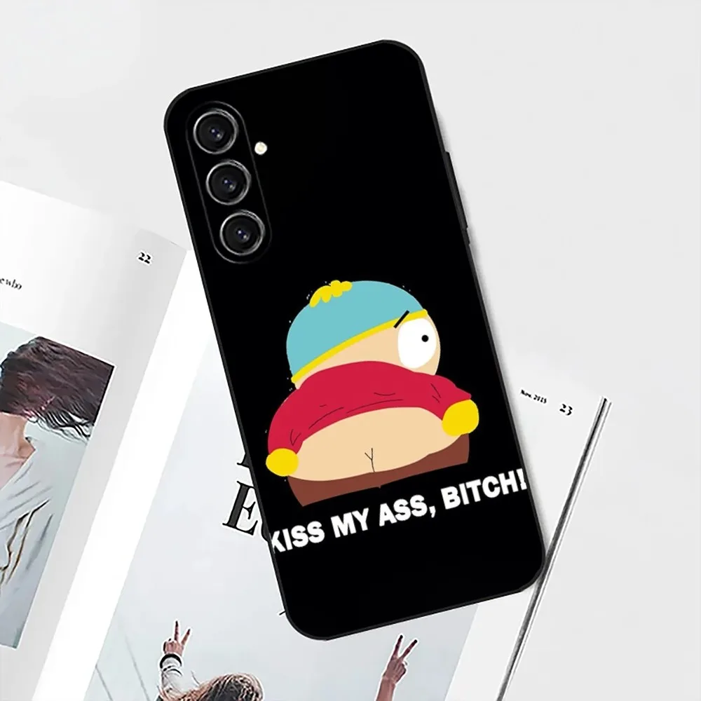 Cartoon S-South P-Park Funny    Phone Case For Samsung Galaxy A13,21s,22,31,32,52,53,71,80,91 Black Soft Cover