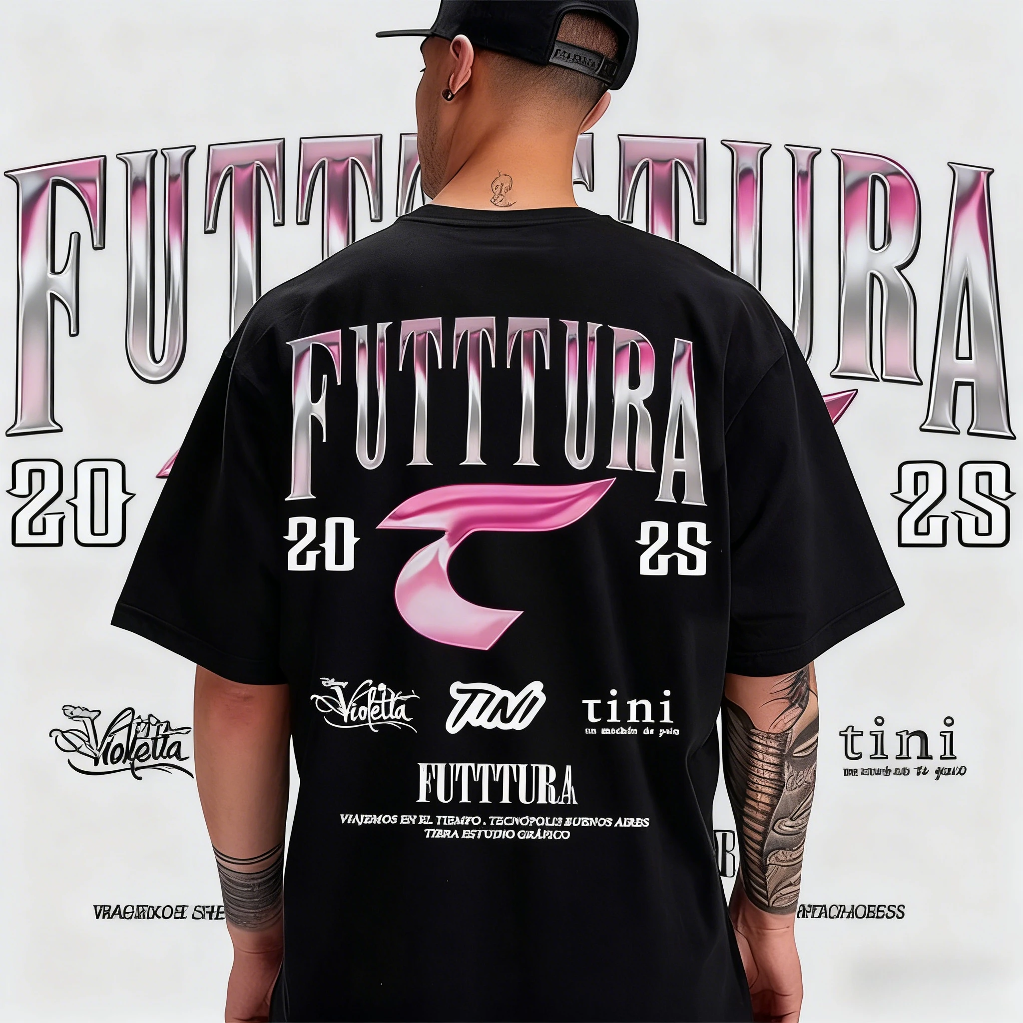 2025-26 الصيف المغني تيني ستوسيل فوديرا ألبوم جولة 100% القطن تي شيرت مطبوع للرجال النساء الشارع الشهير القمم تنفس Y2k