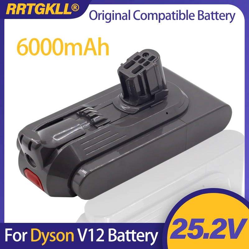 

18650 25.2V Genuine Battery Suitable for Dyson V12 6000mAh Battery Compatible with Vacuum Cleaner Models SV20, SV30, SV35, SV46,