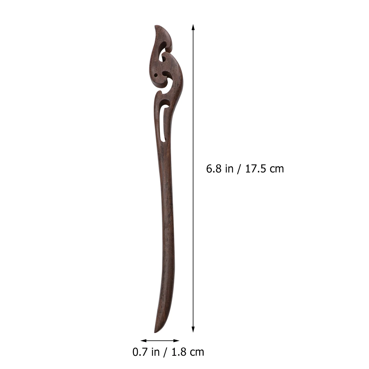 

2 PCS Hair Clip Ornaments Sandalwood Fork Claw Miss Accessories Girls Clips