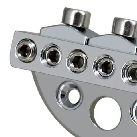 6-स्ट्रिंग हेडलेस इलेक्ट्रिक गिटार स्ट्रिंग लॉकिंग नट 2 रिंच के साथ 2 स्क्रू स्ट्रिंग लॉक नट संगीत वाद्ययंत्र सहायक उपकरण 8 best sales गिटार नट - №5