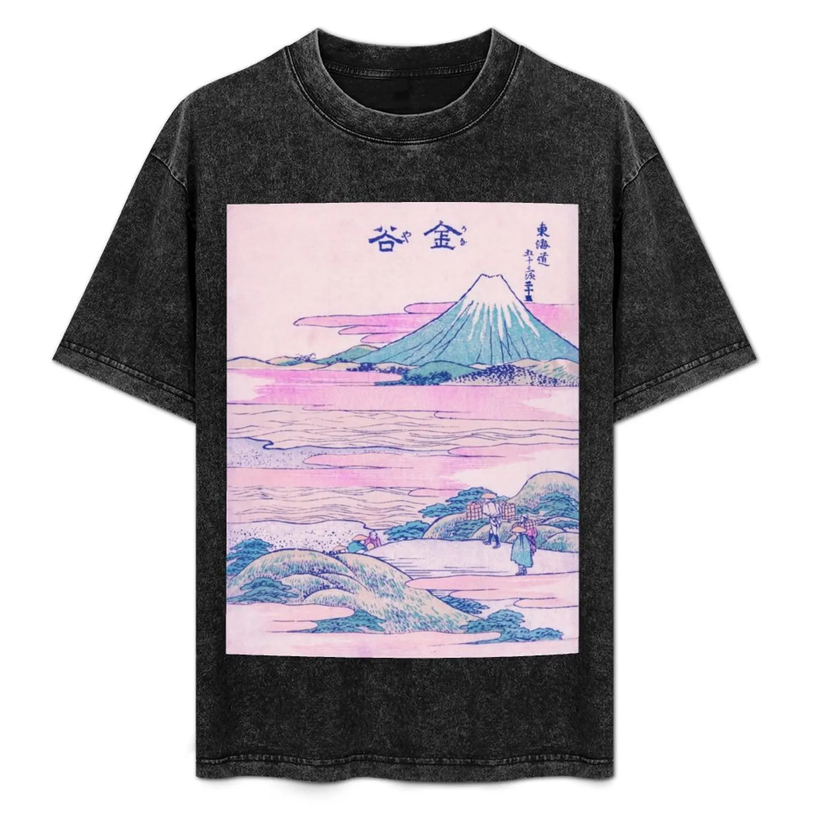 Mount Fuji Ukiyo-e Japanese Vintage Art T-Shirt shirts graphic summer tops mens clothes