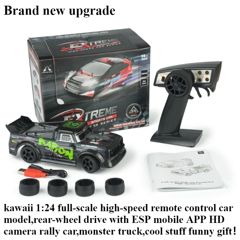 

Cool Stuff Toy Car Funny Gift-Kawaii High-speed 4WD Mini Rc Cars,Remote Control Car,Mobile WIFI HD Camera Rc Truck,Toys for Kids