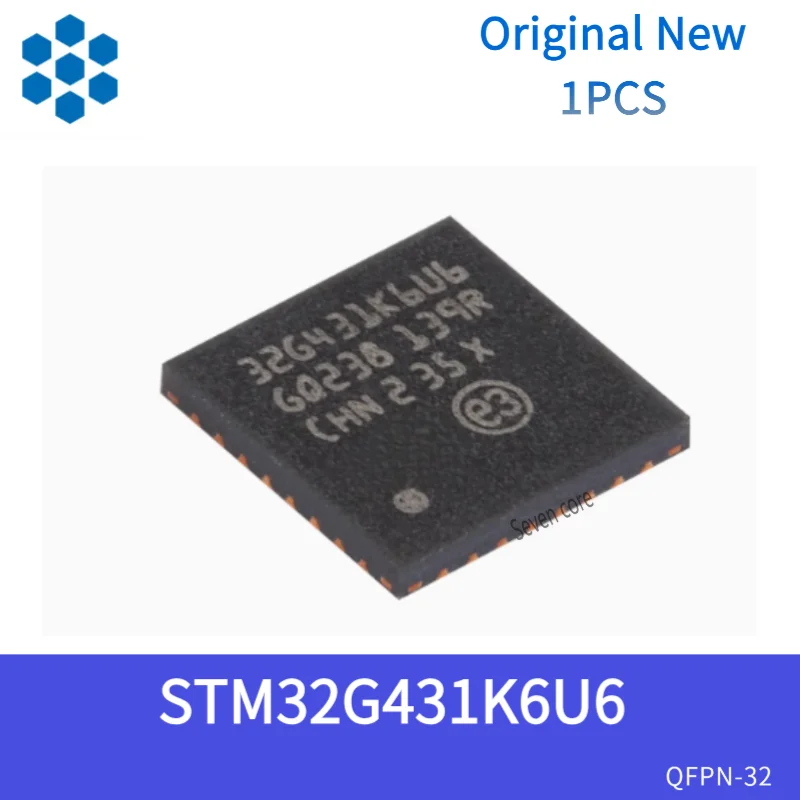 

Original New 1pcs STM32G431K6U6 UFQFPN-32 ARM Cortex-M4 32-bit Microcontroller - MCU