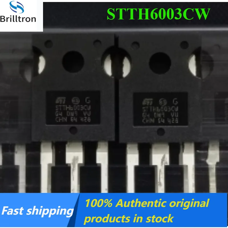 10-30PCS NEW STTH6003CW TO-247-3 300V 30A Transistors Original in Stock Fast Shipping.
