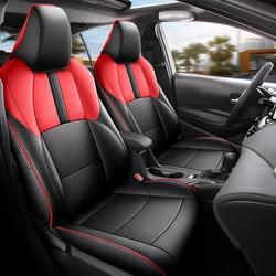 Custom Fit Car Seat Cover For Select Toyota Corolla Gasoline/Hybrid 2020 2021 2022 2023 Waterproof Leather - Full Set Protectors