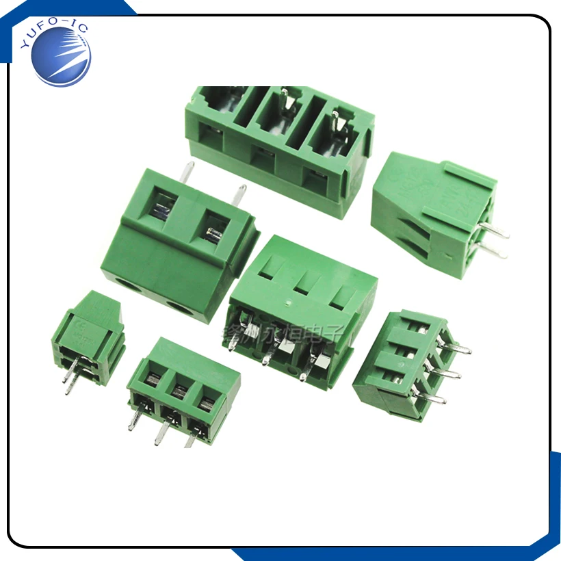 10PCS/LOT KF128-2P/3P KF terminal 5.0MM spacing 5.0 2PIN 3PIN 5MM 5.08MM KF128-5.0-2P/3P