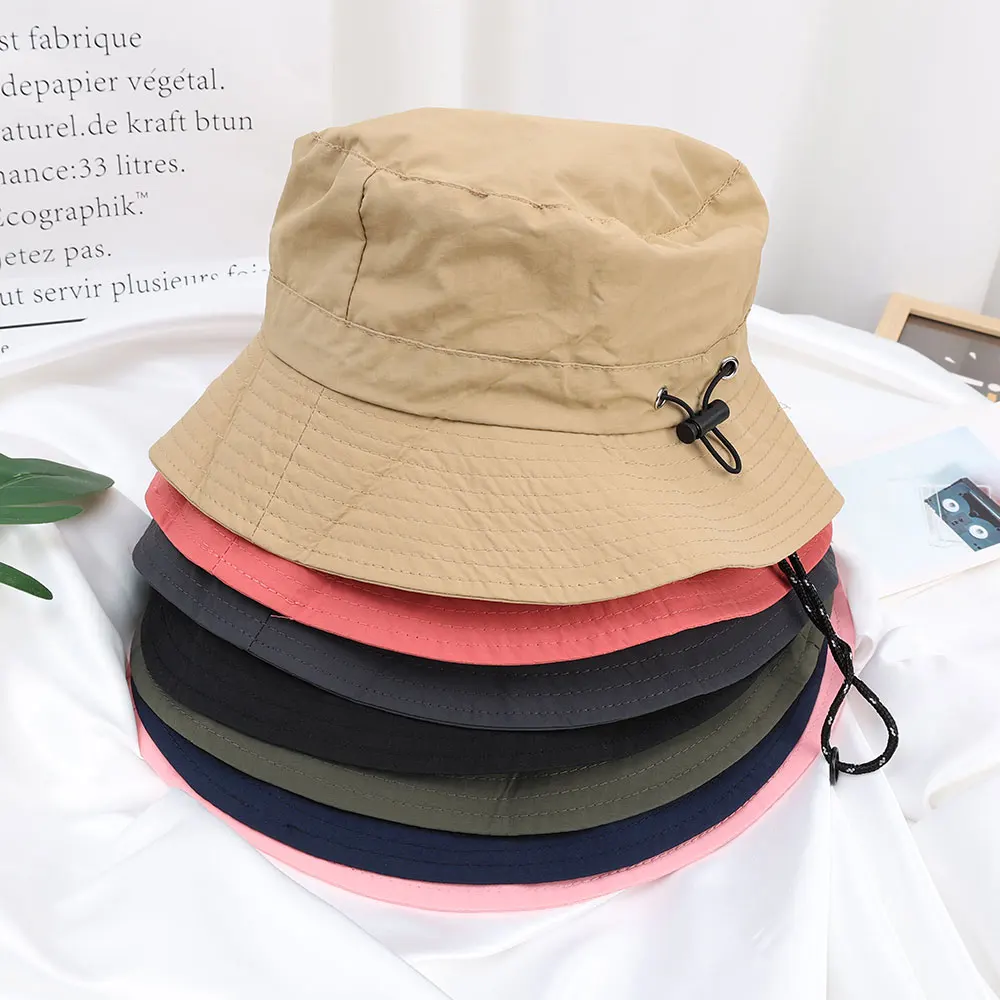 Foldable Panama Bucket Hat Outdoor Anti-UV Sun Hats For Men Women Spring Summer Fast Dry Waterproof visors Cap Fisherman Caps