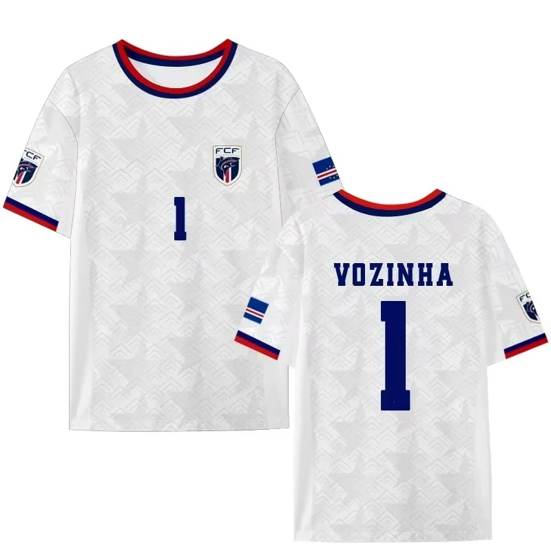 Summer T-shirt - Cape Verde goalkeeper football jersey - Short-sleeved regular fit training shirt - For summer matches