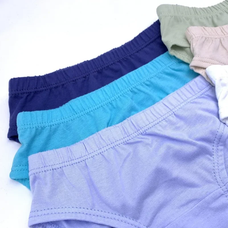 8pcs/Lot Solid Color Boys Panties Cotton Underwear Shorts Kids Briefs Clothes Children 1-10 years