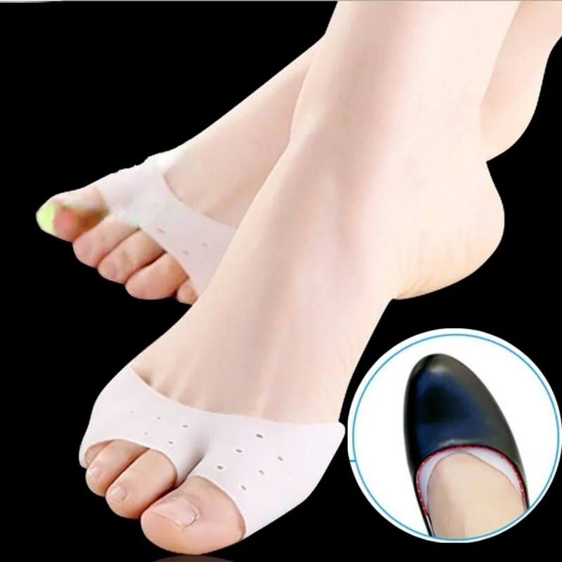 

1 Pair Silicone Toe Sleeve Foot Protection Ballet High Heels Hallux Valgus Gel Protective Protector Care Tool Massge Toe Pad