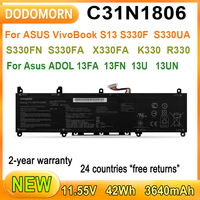 New C31N1806 Laptop Battery For ASUS VivoBook S13 S330F S330UA S330FN S330FA  ADOL 13FA 13FN 13U 13UN X330UN K330 R330 Series