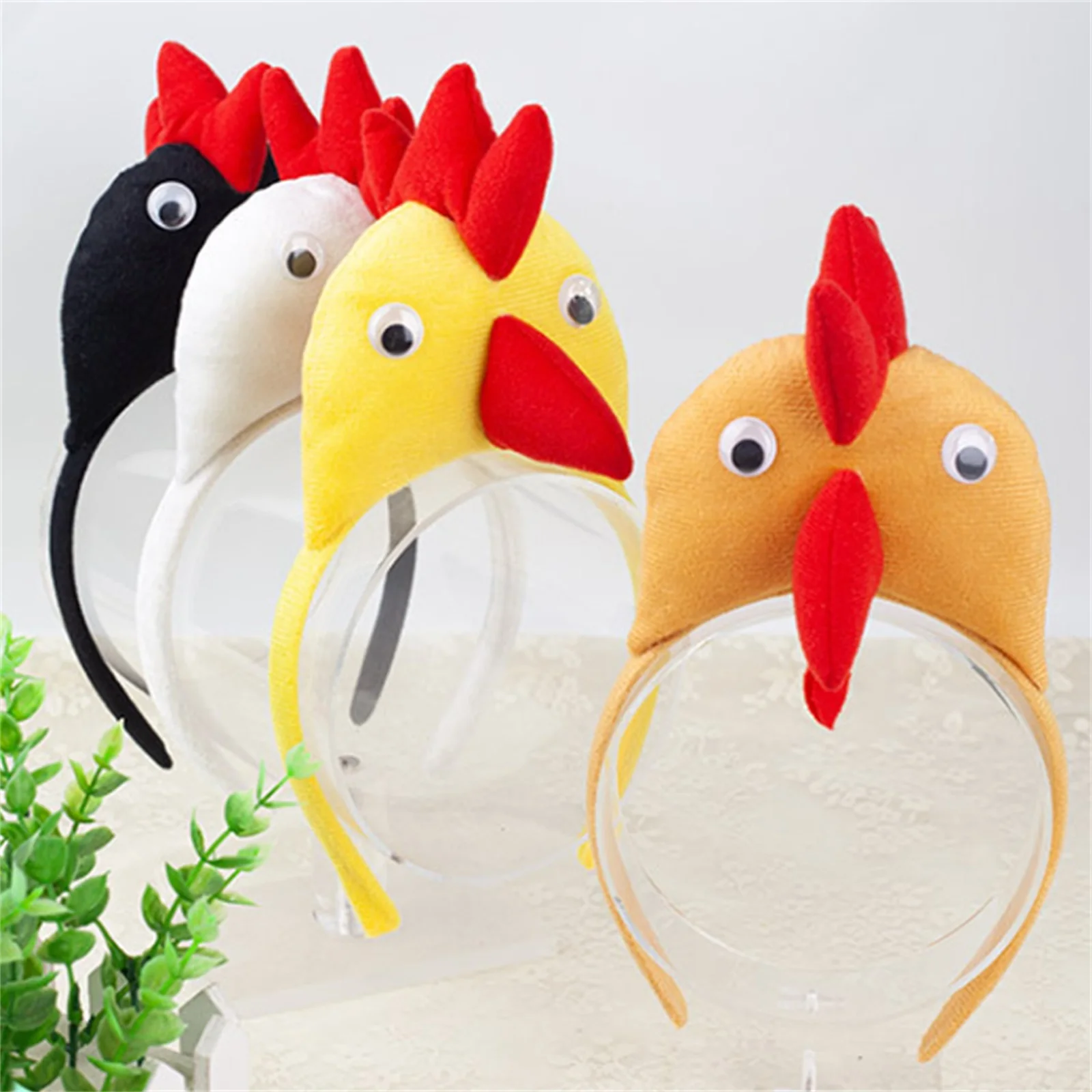 Mädchen Huhn Kostüm A-Linie Tüllrock Haarband Handschuhe Bowtie Hahn Cosplay Kleidung für Halloween