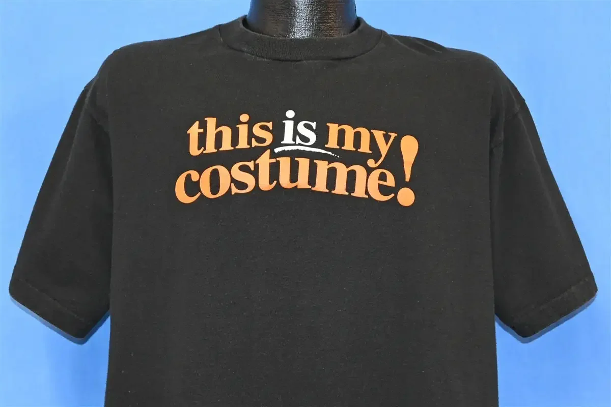 90s This Is My Costume Halloween Funny Joke T Shirt Extra Large