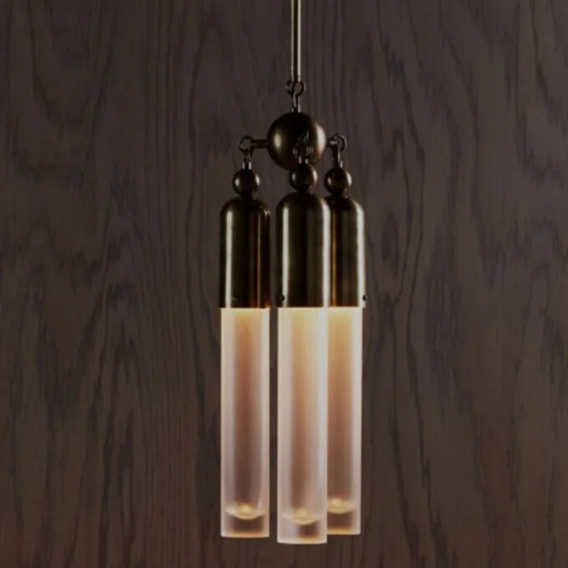 American chandelier, postmodern simple dining room lamp, fashionable personalized metal living room bedroom bar lamp,