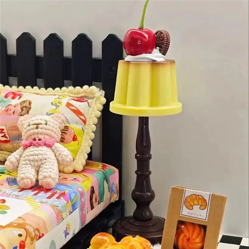 Aug. Pudding Night Light LED Table Lamp Desk Bedside Bedroom Bar Room Decoration Atmosphere Sleep Lamp Children's Gift