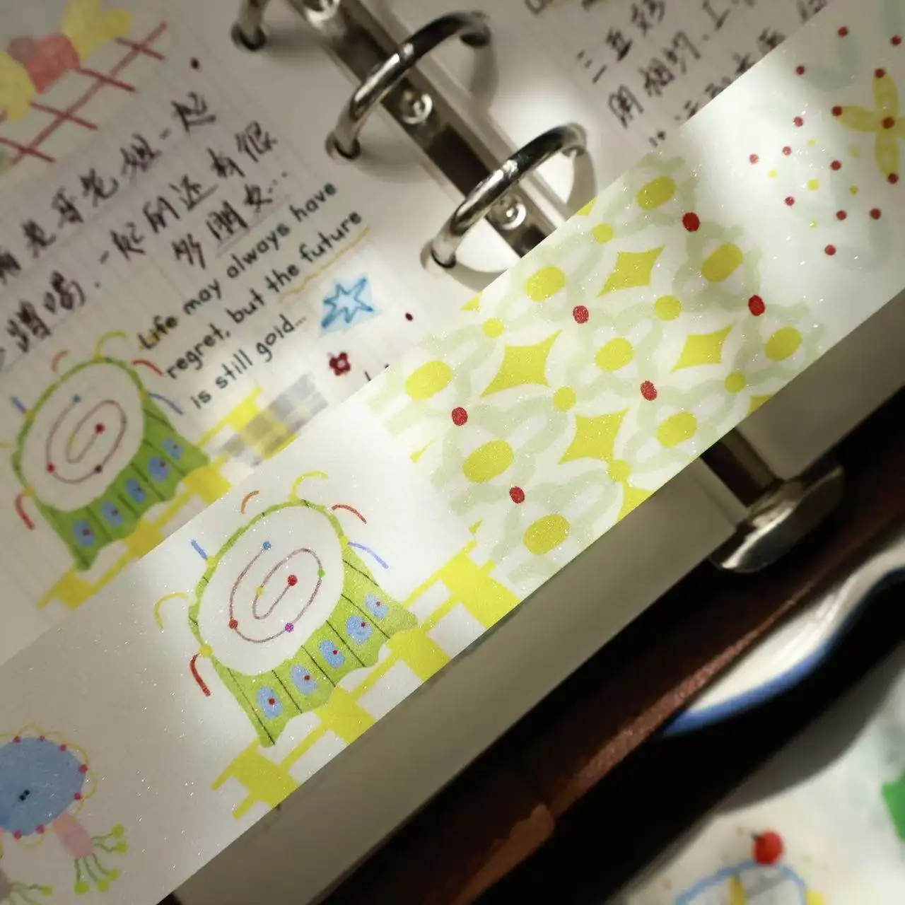 Yi'er No. 2 Store Phase 5 New Light Retro Salt [Children's Fun Paradise] PET Washi Tape