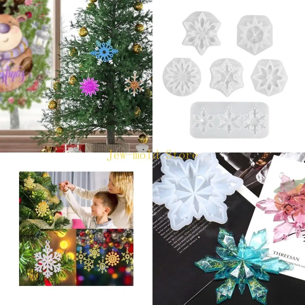 

C71B Christmas Day Ornaments Resin Casting Silicone Mold Woman Keychain Decorative Pendant Jewelry Mold for DIY Crafts