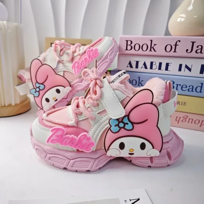 

MINISO Anime Kawaii Fashion My Melody Board Shoes Cute Cartoon Ins Y2k Girly Heart Casual Sneakers Lovely Gifts for Girls