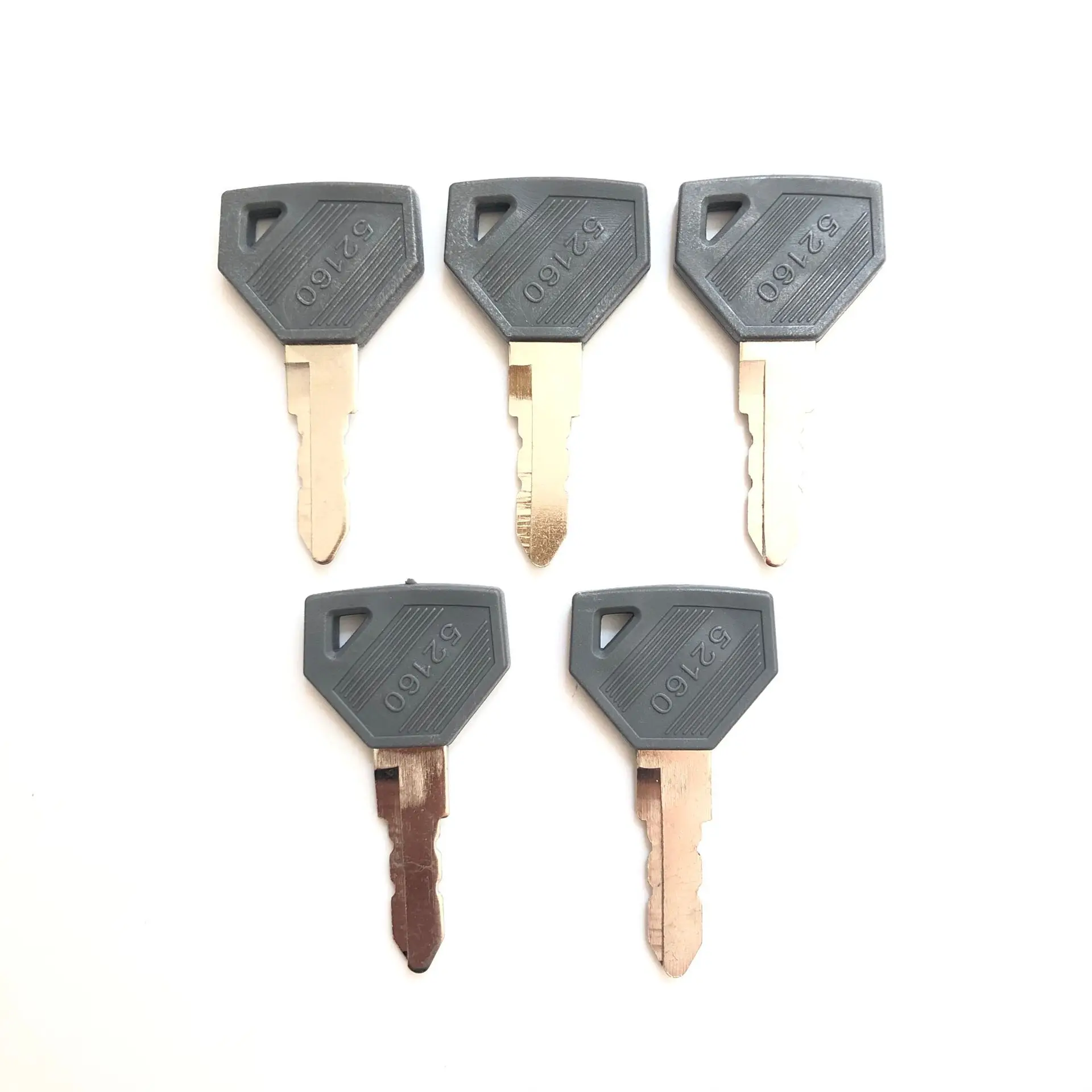 5pcs 52160 key For Yanmar Machines Excavator Grader Dozer SC2400 SC2450 EX2900 For John Deere Tractor Ignition Keys 198360-52160