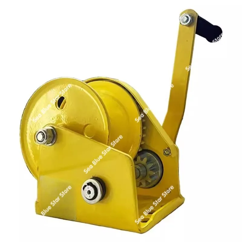 Hand winch two-way self-locking manual winch traction hoist small household movable crane hoist bare metal