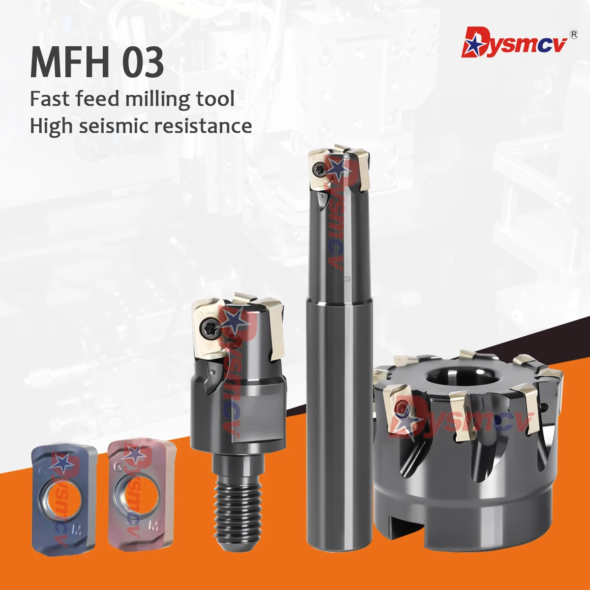 

Токарный станок с ЧПУ Серия MFH03 Фреза Стопорная зубчатая головка MFH 050R-03-8T-M Фрезерный диск с быстрой подачей LOGU03 Фрезерные вставки