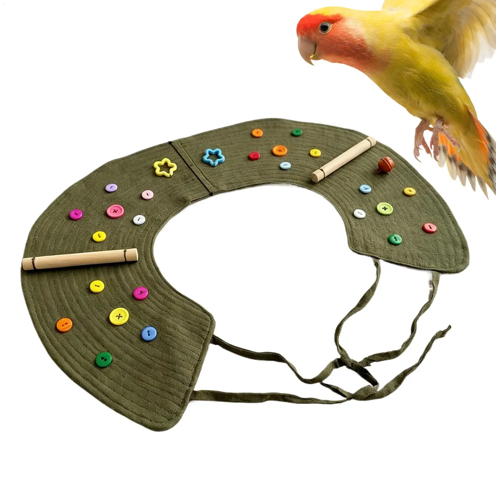 Parrot Anti-Scratch Shoulder Protector Interactive Adjustable Guard Bird Poop Shoulder Protector for Cockatiels Parakeets