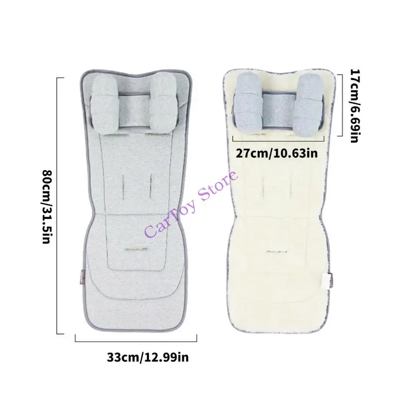 

Двусторонняя подушка для сиденья коляски, четырехсезонная, двухсторонняя конструкция, быстрая смена