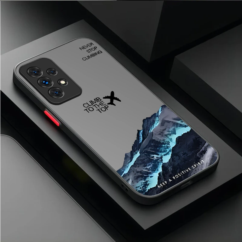 雪山航空機ケース Samsung Galaxy A05 A05S A33 A54 A24 A34 A14 A53 A23 A13 A52 A52S A32 A22 A12 A51 A71 A31 A50用