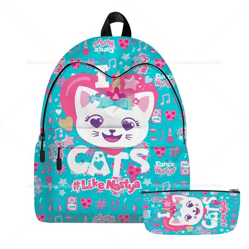 Schattige Nastya Rugzak Schooltas Tas Pen Tas Plek Hot Verkoop Nieuwste Rits Afdrukken Geschenken Cartoon Unisex Knapzak