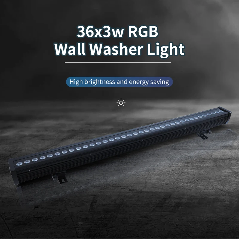 Imagem -03 - Outdoor Impermeável Led Stage Light Rgb Wall Washer Bar Flood Lighting Effect Outdoor Plaza 36x3w