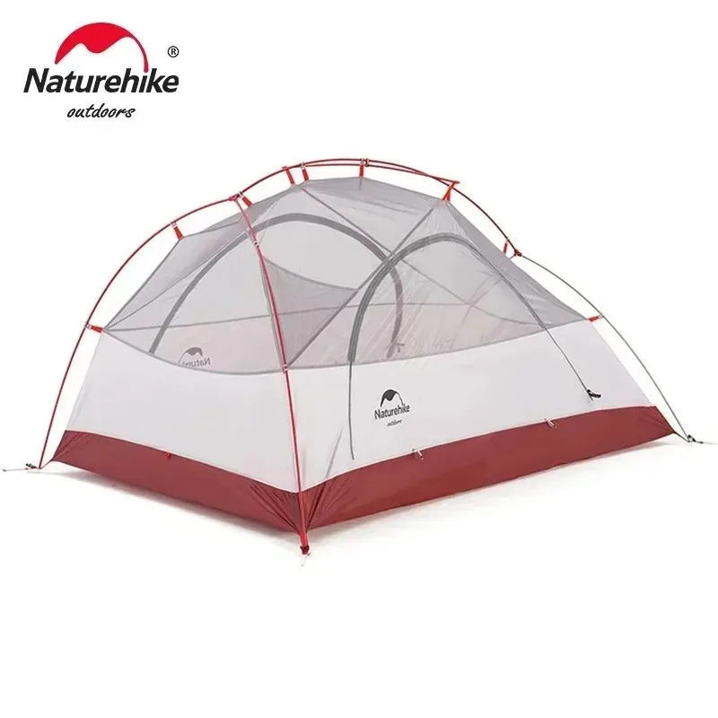 Imagem -04 - Naturehike-star River Pessoas Tenda Ultraleve Barraca de Camping Dupla Camada Impermeável 20d 210t Caminhadas Trekking Mochila Viagem