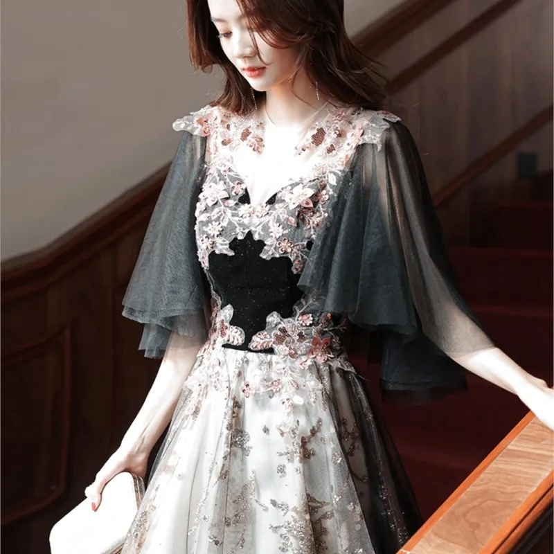 

Light luxury small temperament banquet female adult graduation art exam dress