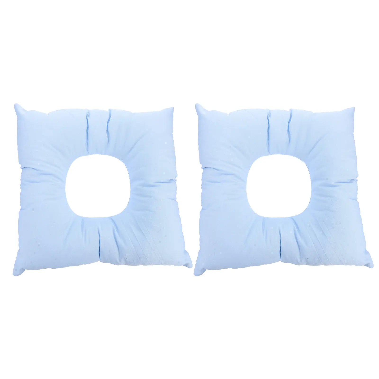 

Комплект из 2 массажных подушек для салонов красоты: эргономичная подушка-подголовник для лица (лицом вниз), мягкая массажная подушка для спа-процедур, для стола, для домашнего ухода за кожей лица