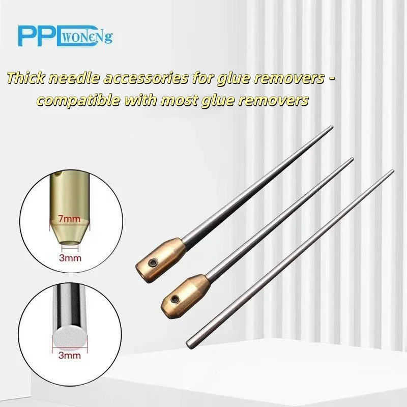Electric OCA Glue Remover Coiler Thick Needle Accessories - Conical Steel Needles for Mobile Phone Screen Glue Rolling