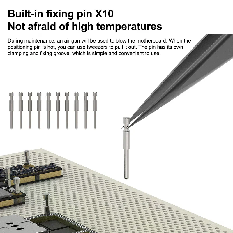 

18Sorts High-Temp Tolerable Workbench PCB Chip IC Repair Pin Support Table Handheld Device Repair Tools.