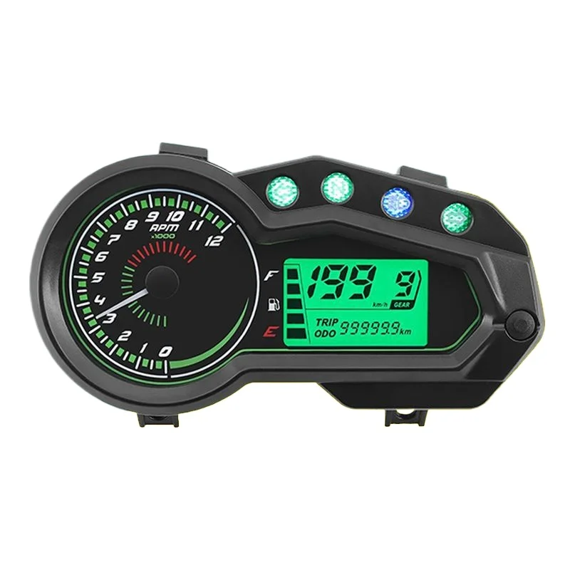 Universal Readable Speedometer Gauge Panel Motorcycle Odometer Instrument LED