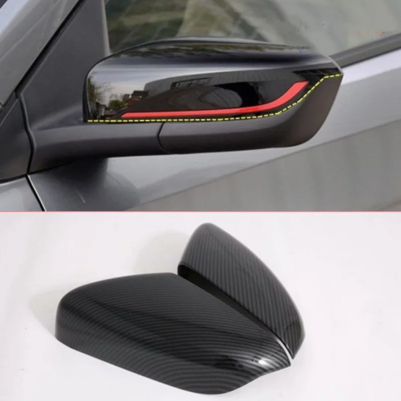 

For Chevrolet Cavalier ONIX 2019 -2022 ABS Carbon Fiber Door Side Rearview Mirror Cover Trim Overlay Decoration Car Accessories