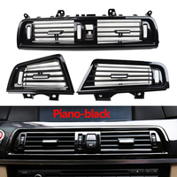 LHD Piano-black Dashboard  Front Rear Chromed Cover Panel AC Vent For BMW 5 Series F10 F11 520i 525i 528i 530i 535i