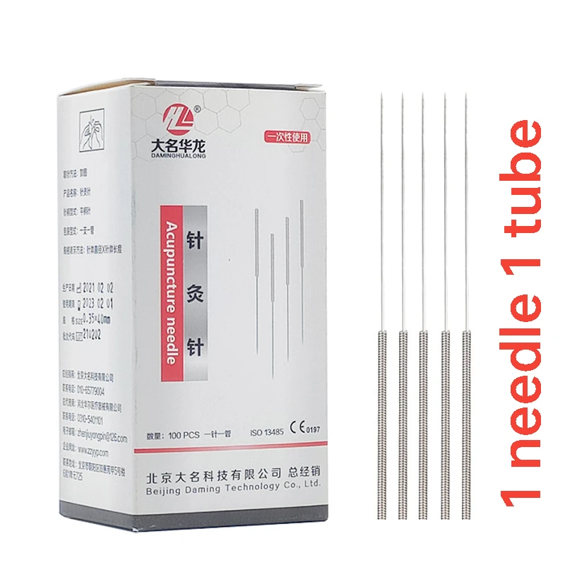 

5Boxes all 500pcs Brand Sterile Zhenjiu Acupuncture Needles For Single Use 1 Needle 1 Tube Convenient for beginner