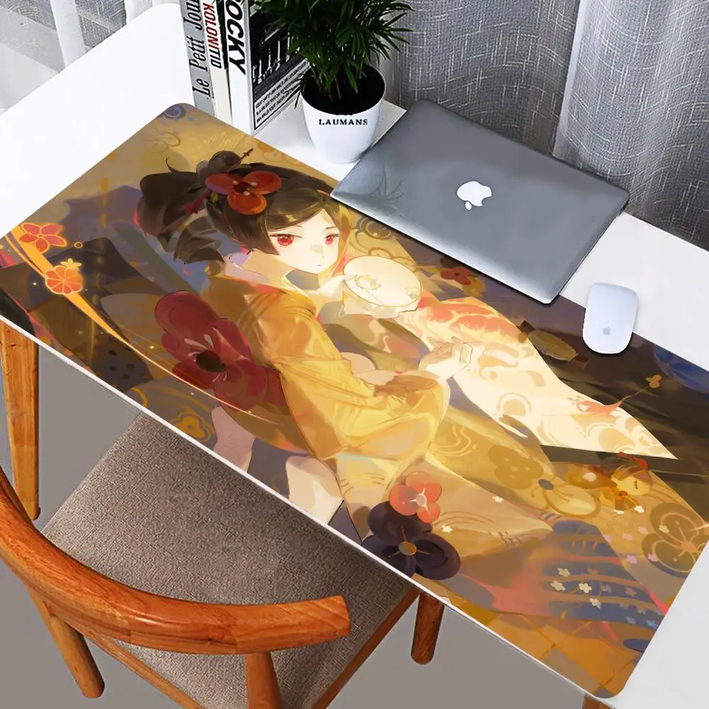 Chiori Ayaka Mouse Pad Genshin Impact Mousepad Genshin Keyboard Pad Ayaka Padding Computer Pad PC Gaming Accessories Desk Mat