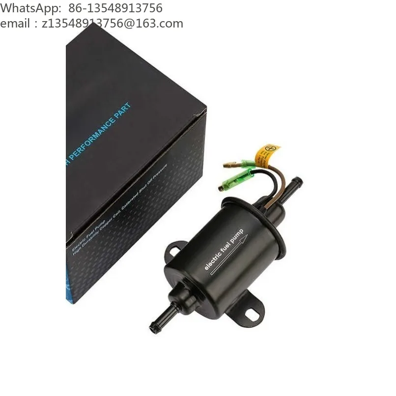 12V Low‑Pressure Inline Electric Fuel Pump 5‑9PSI 6mm Port External Transfer Pump Vehicle Fuel System Replacement Parts