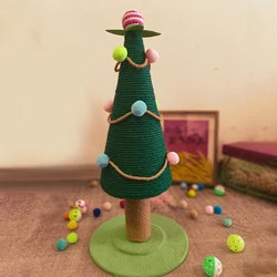 Cat Scratching Posts Christmas Tree Ornament for Indoor Cats Cat Scratch Post