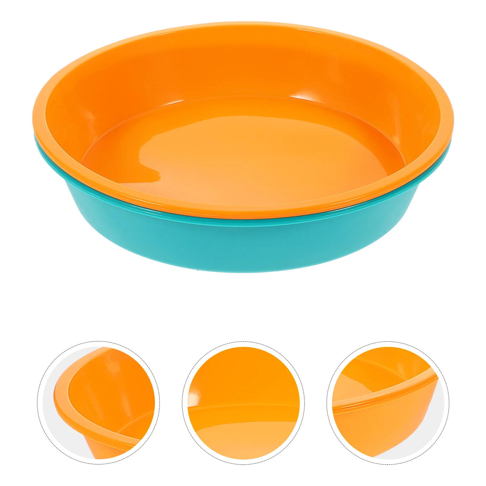 

2PCS 8 Inch DIY Silicone Mousse Plates Cake Pan Comal Round Baking Mold Nonstick Bakeware for Pudding Dessert Fruit Pie (Random