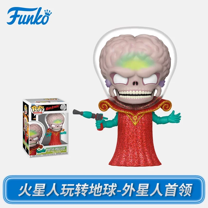 Funko Pop Mars Attacks verzamelbare actiefigurenset, filmaccessoire, bureaubladdecoratie, cadeau voor volwassen fans